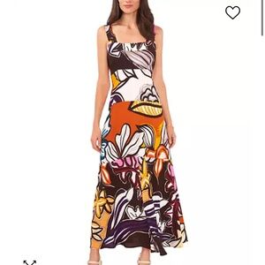 Tropical maxi dress
